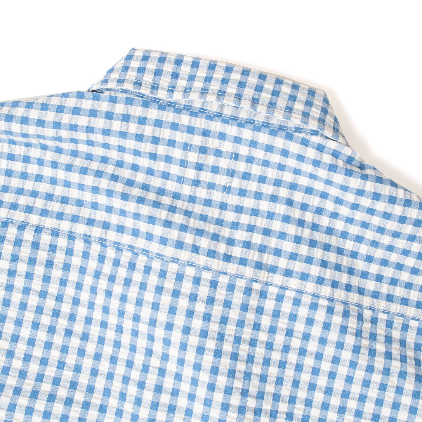 Fit's like a Hug Werk Jacket (Indigo Gingham Check Seersucker)