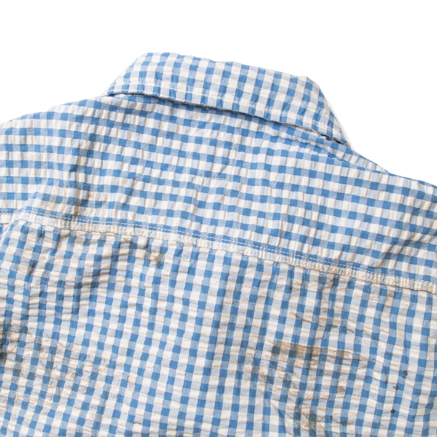 Fit's like a Hug Werk Jacket (Indigo Gingham Check Seersucker)
