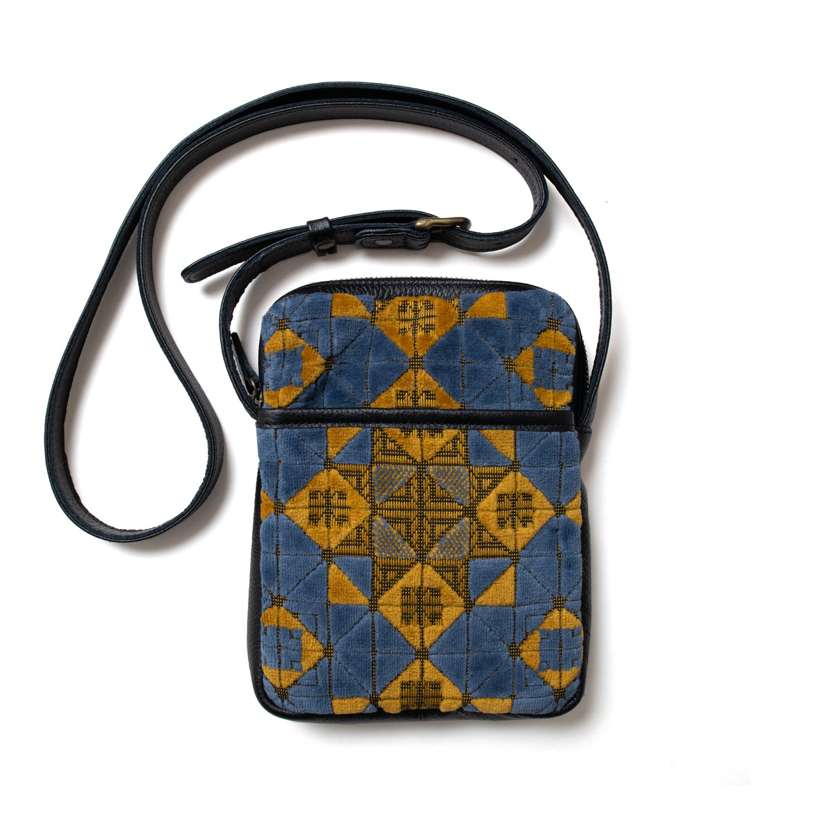 Kinkazan Jacquard Velvet Sacoche Bag