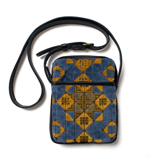 Kinkazan Jacquard Velvet Sacoche Bag