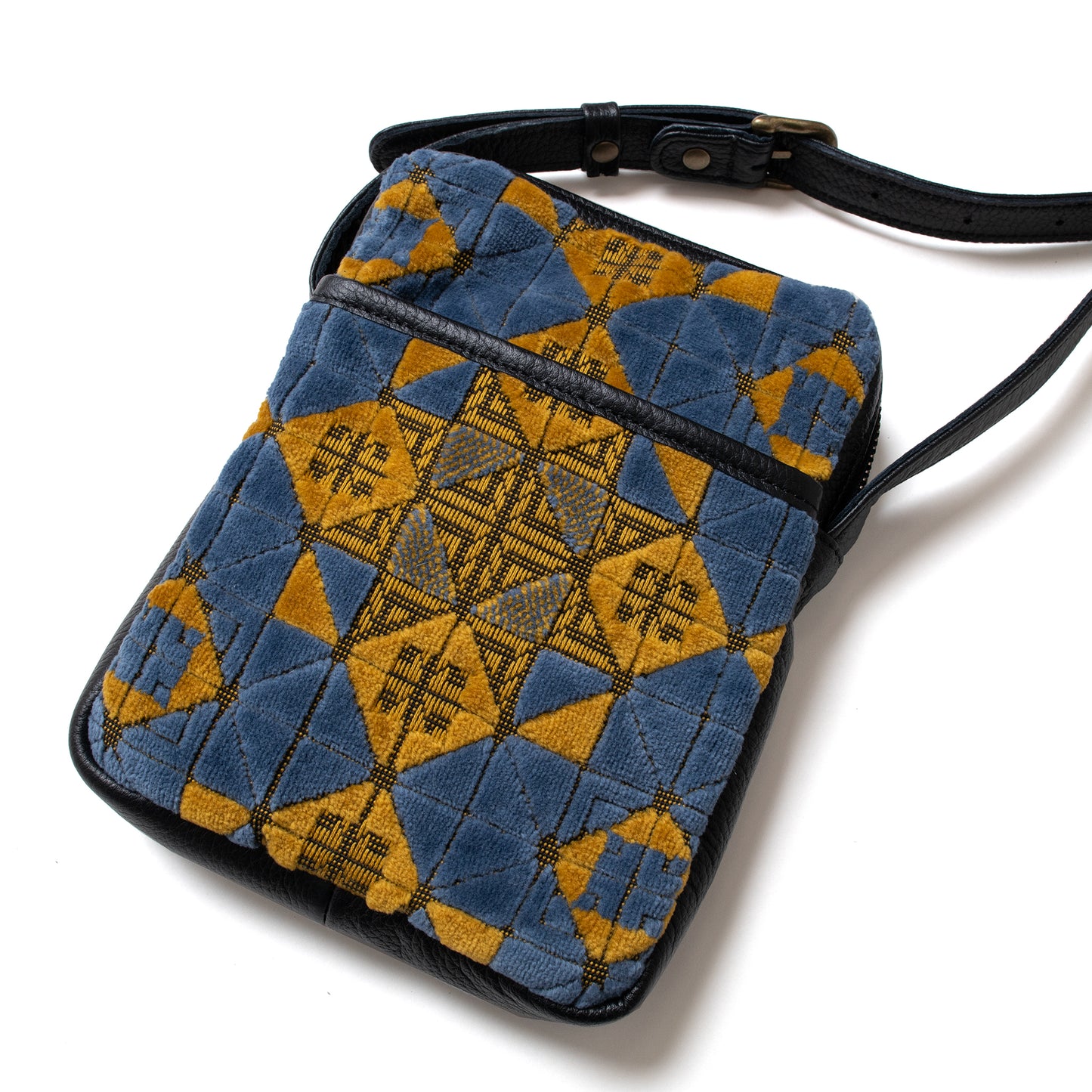 Kinkazan Jacquard Velvet Sacoche Bag
