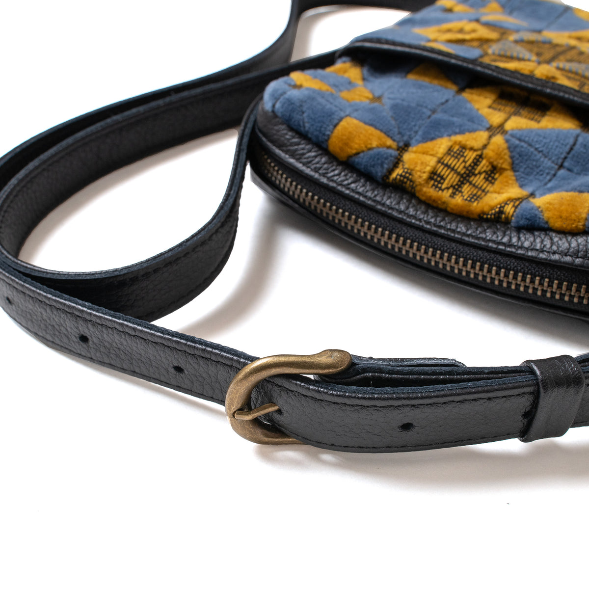 Kinkazan Jacquard Velvet Sacoche Bag